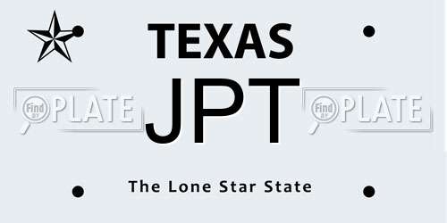 JPT Texas License Plate