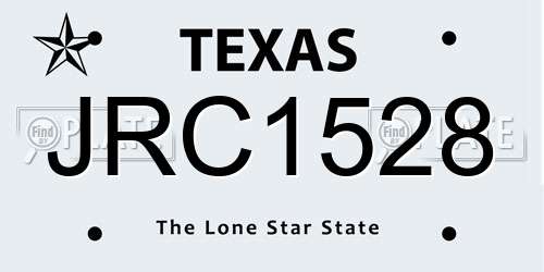 JRC1528 Texas License Plate