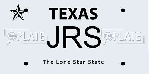JRS Texas License Plate