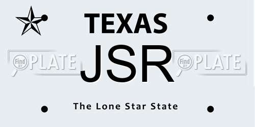 JSR Texas License Plate