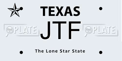 JTF Texas License Plate