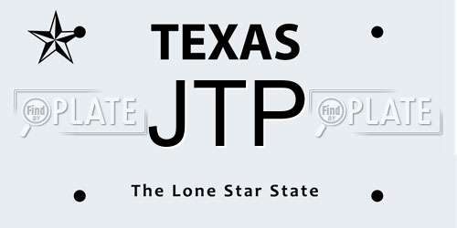 JTP Texas License Plate