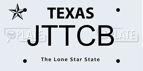 JTTCB Texas License Plate