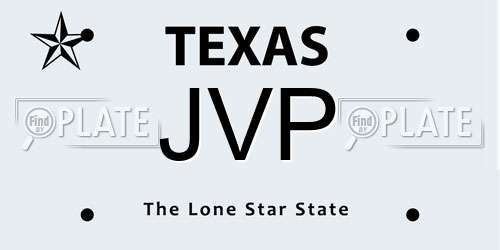 JVP Texas License Plate