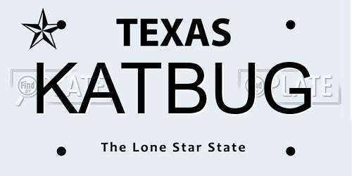 KATBUG Texas License Plate