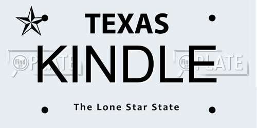 KINDLE Texas License Plate