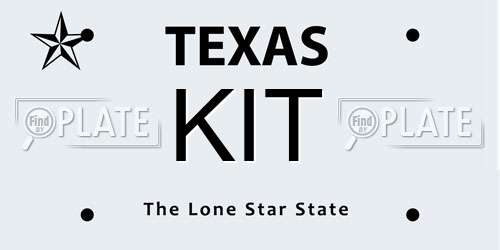 KIT Texas License Plate