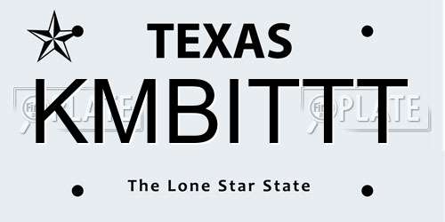 KMBITTT Texas License Plate