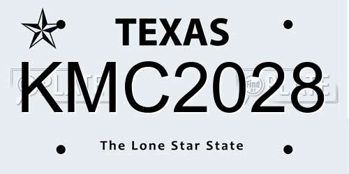 KMC2028 Texas License Plate