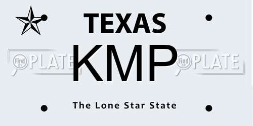 KMP Texas License Plate