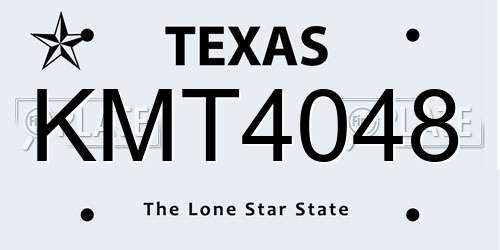 KMT4048 Texas License Plate