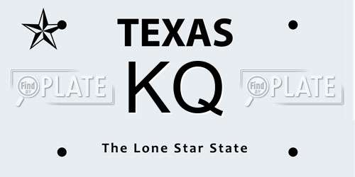 KQ Texas License Plate