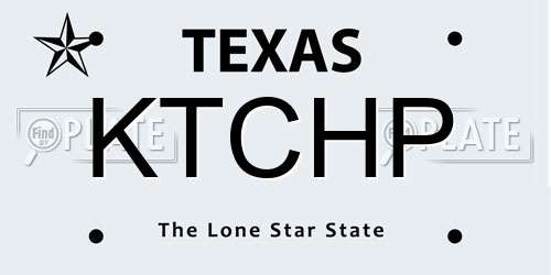 KTCHP Texas License Plate