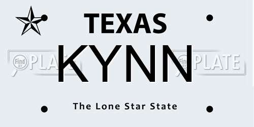 KYNN Texas License Plate