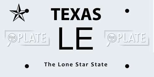 LE Texas License Plate