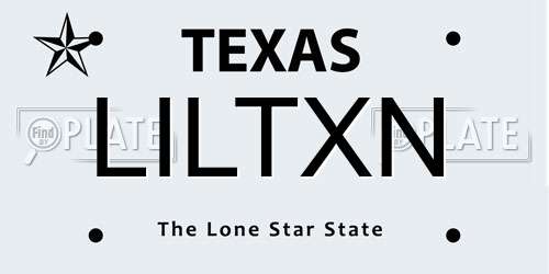 LILTXN Texas License Plate