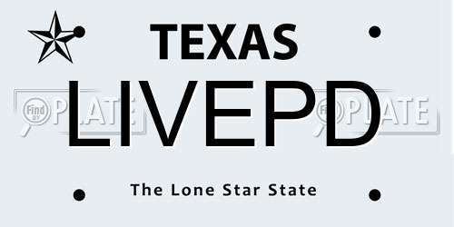 LIVEPD Texas License Plate