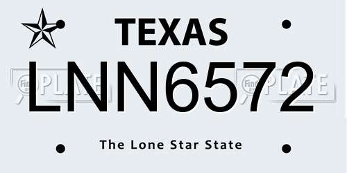 LNN6572 Texas License Plate