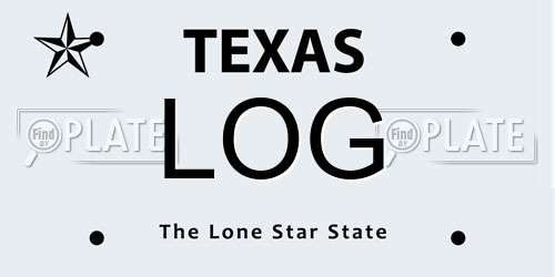 LOG Texas License Plate