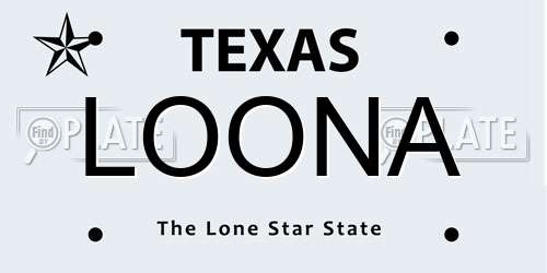 LOONA Texas License Plate