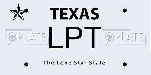 LPT Texas License Plate