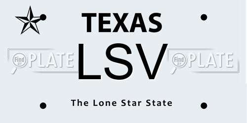 LSV Texas License Plate