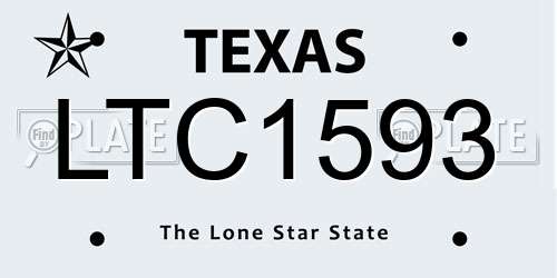 LTC1593 Texas License Plate
