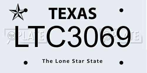 LTC3069 Texas License Plate