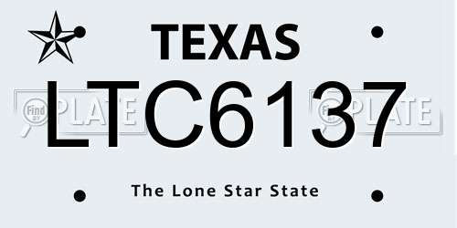 LTC6137 Texas License Plate