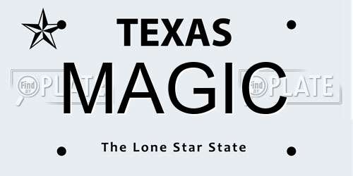 MAGIC Texas License Plate