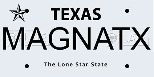 MAGNATX Texas License Plate