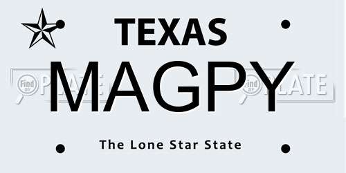 MAGPY Texas License Plate