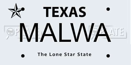 MALWA Texas License Plate