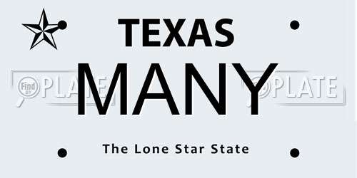 MANY Texas License Plate