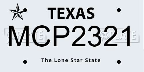 MCP2321 Texas License Plate