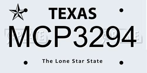 MCP3294 Texas License Plate