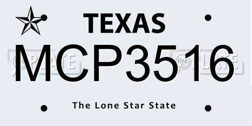 MCP3516 Texas License Plate
