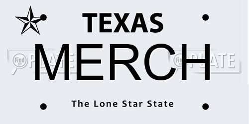 MERCH Texas License Plate