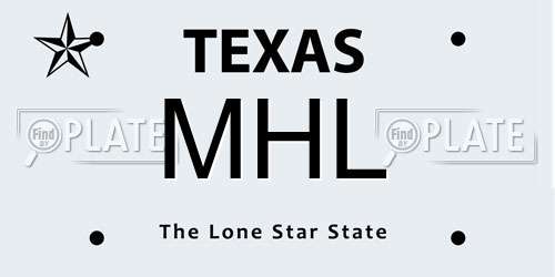 MHL Texas License Plate