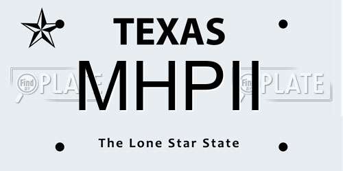 MHPII Texas License Plate
