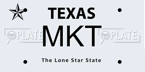 MKT Texas License Plate