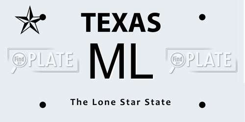 ML Texas License Plate