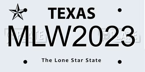 MLW2023 Texas License Plate