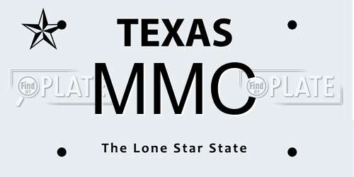 MMC Texas License Plate