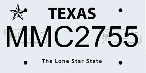MMC2755 Texas License Plate