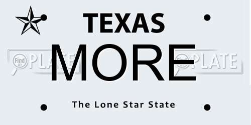 MORE Texas License Plate