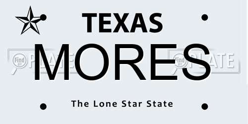 MORES Texas License Plate