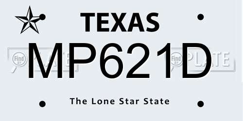 MP621D Texas License Plate
