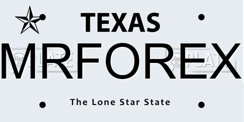 MRFOREX Texas License Plate
