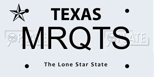 MRQTS Texas License Plate